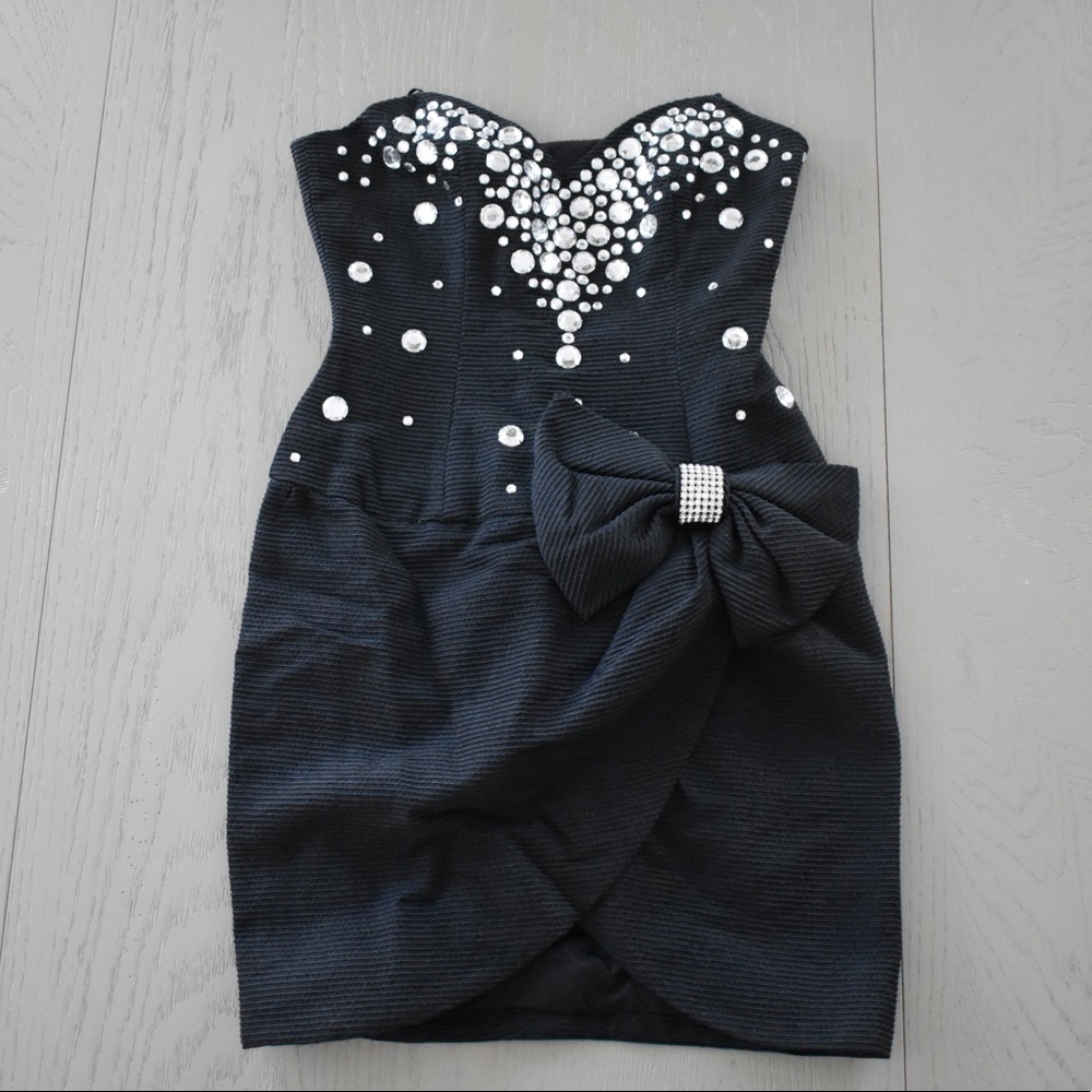 80’s Vintage Strapless Dress